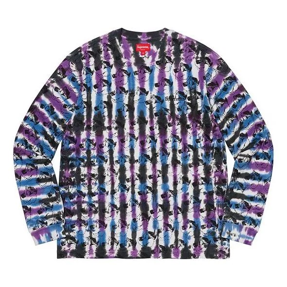 Футболка Supreme SS21 Week 6 Dyed Bear Shirt Long Sleeves Unisex, мультиколор