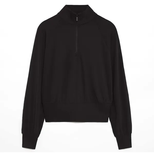 Худи Oysho Half-length Zip, черный