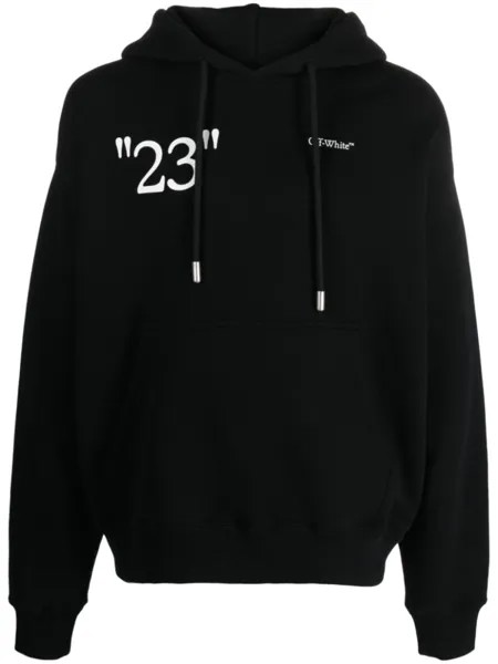 Худи Kit с текстовым принтом Off-White, черный