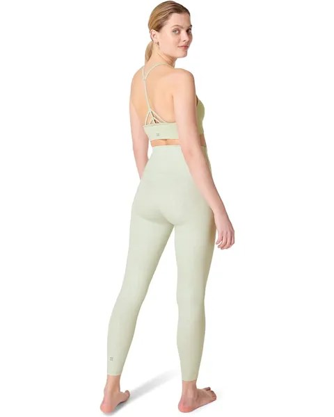 Брюки Sweaty Betty All Day High-Waist 7/8 Leggings, цвет Green Tiger Line Print Emboss