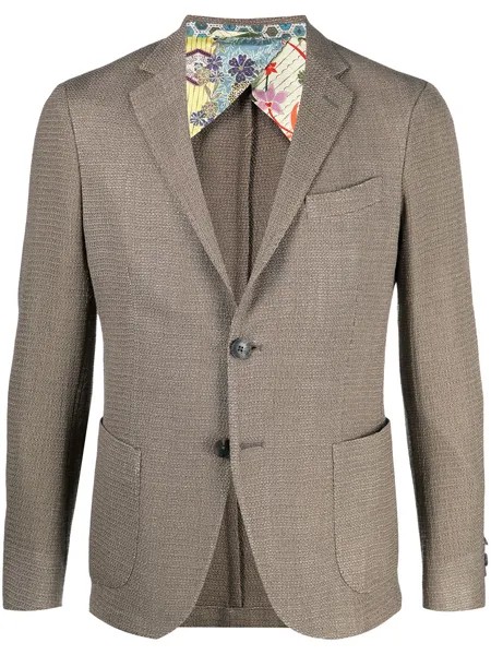 ETRO фактурный однобортный пиджак
