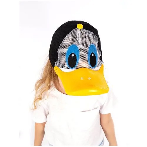Бейсболка-игрушка Modniki Donald Duck для девочки и мальчика р.52 белый-белый-черный