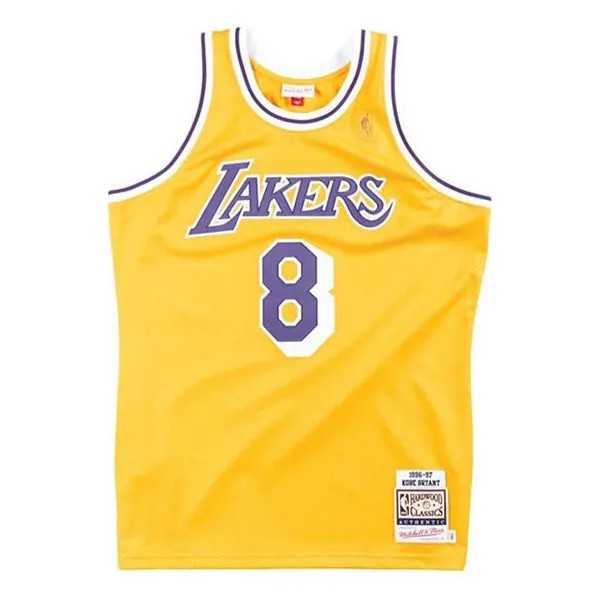 Майка Mitchell & Ness NBA Authentic Jersey 'Los Angeles Lakers - Kobe Bryant 1996-97', желтый