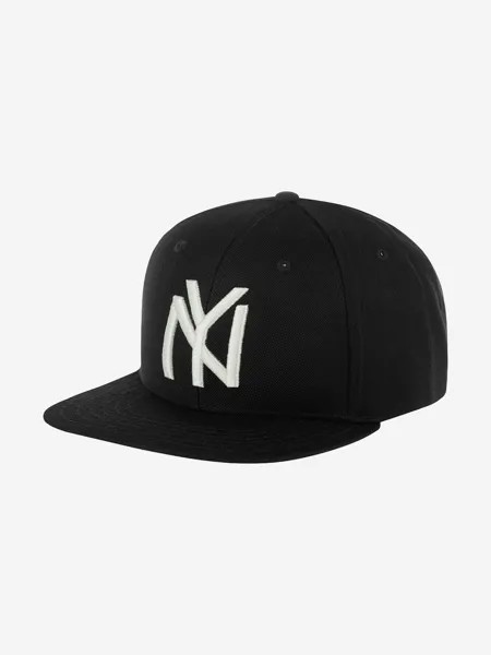Бейсболка с прямым козырьком AMERICAN NEEDLE 21006A-NBY New York Black Yankees Archive 400 NL (черный), Черный