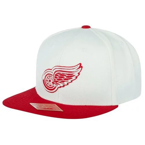 Бейсболка AMERICAN NEEDLE арт. 43642A-DRW Detroit Red Wings White Out NHL (белый / красный), размер ONE