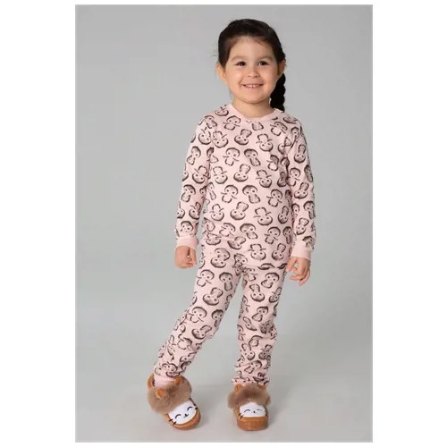 Пижама  Белый Слон, размер 104/110, белый, розовый