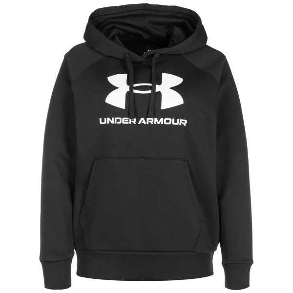 Толстовка Under Armour Hoodie Rival Fleece Big Logo, черный