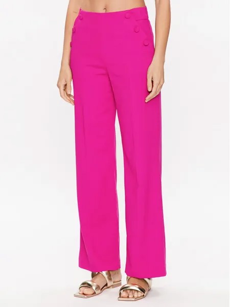 Тканевые брюки стандартного кроя Naf Naf, розовый