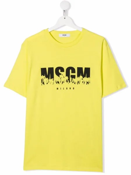 MSGM Kids футболка с логотипом