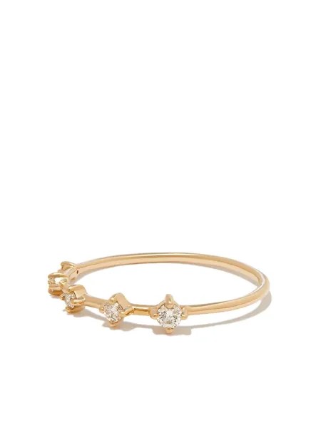 Adina Reyter кольцо Tiny Five из желтого золота с бриллиантами