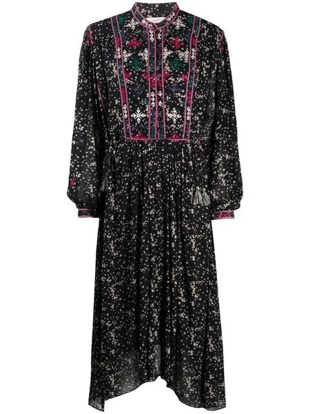 Isabel Marant Étoile платье-рубашка с вышивкой
