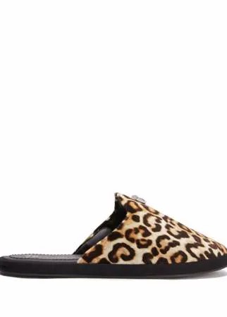 Giuseppe Zanotti слиперы с леопардовым принтом