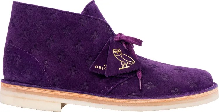 Ботинки OVO x Desert Boot Purple, фиолетовый