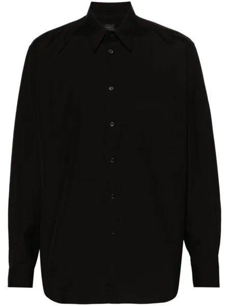 Yohji Yamamoto поплиновая рубашка, черный
