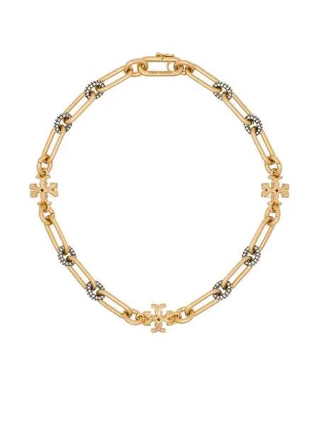 Tory Burch цепочка на шею Roxanne с логотипом Double T