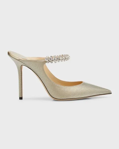 Туфли без задника Bing с блестками и кристаллами Jimmy Choo