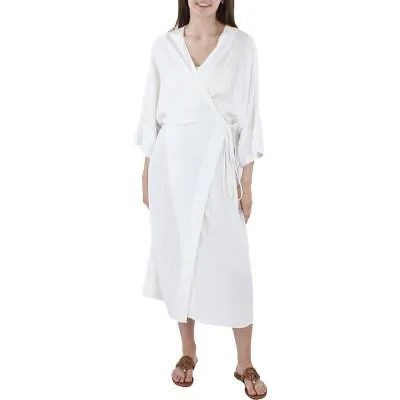 Женское прозрачное пляжное платье цвета слоновой кости Haight с завязками спереди, L BHFO 0213