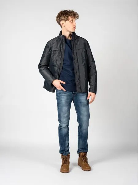 Переходная куртка regular fit Geox, серый