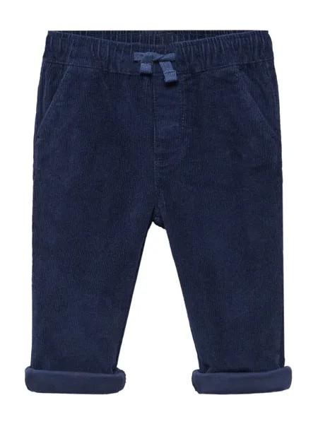 Обычные брюки MANGO KIDS MORITZ, темно-синий
