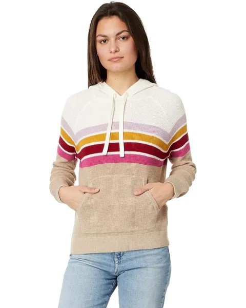 Свитер Faherty Throwback Sweater Hoodie, цвет Catching Rays