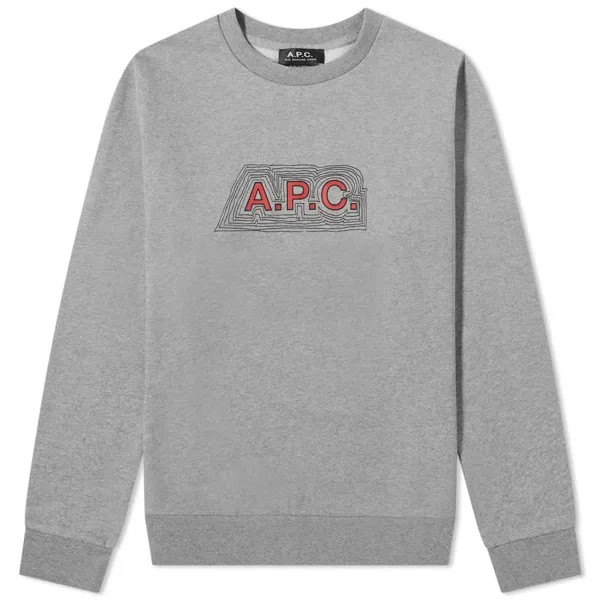 Толстовка A.P.C. James Logo Crew Sweat