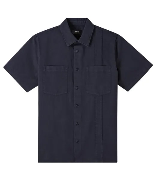 Рубашка Hunt с короткими рукавами APC, цвет Dark Navy Blue