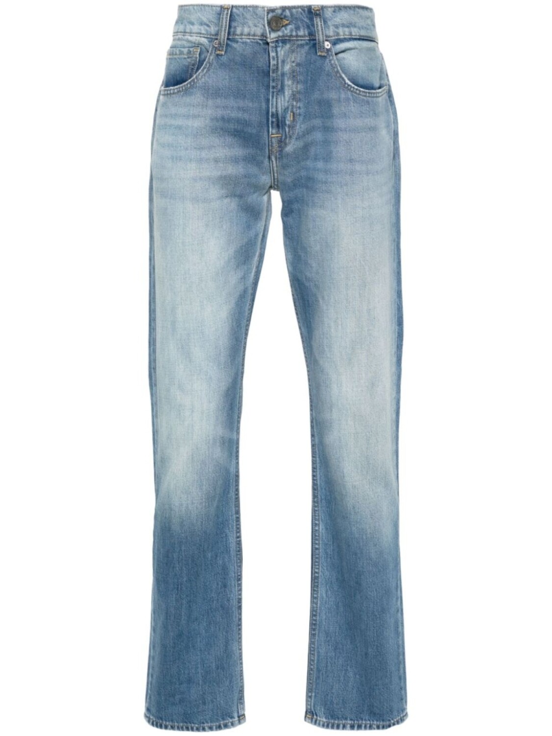 7 For All Mankind джинсы с нашивкой-логотипом, синий