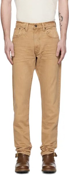 Светло-коричневые джинсы узкого кроя Rrl