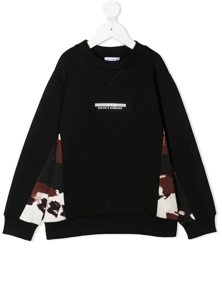 Dolce & Gabbana Kids толстовка с камуфляжным принтом
