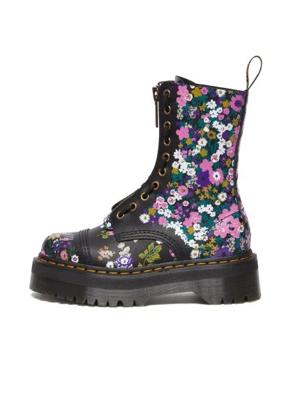 Ботильоны на платформе EYE JUNGLE SINCLAIR HIGH VINTAGE FLORAL Dr. Martens, черный