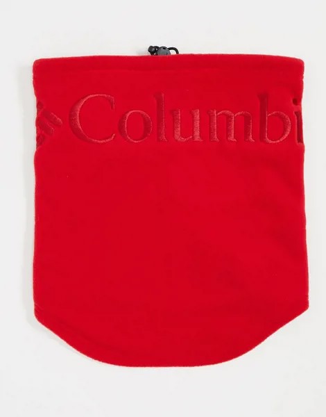 Красный флисовый шарф Columbia CSC