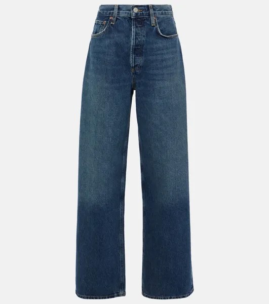 Джинсы широкого кроя Low Slung Baggy Agolde, синий