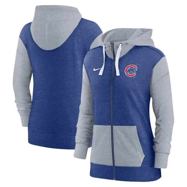 Женская худи с молнией во всю длину Nike Royal Chicago Cubs Nike