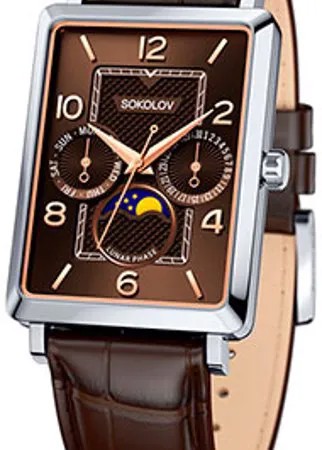 Fashion наручные  мужские часы Sokolov 133.30.00.000.07.02.3. Коллекция Credo