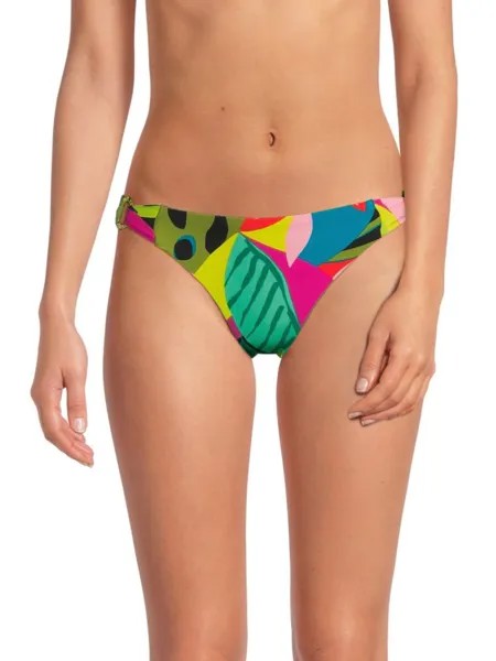 Низ бикини с абстрактным принтом Trina Turk, цвет Pink Multicolor