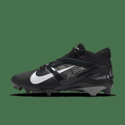 Бутсы Nike Alpha Menace 4 Pro Football Cleats, цвет Black/Light Smoke Grey/White