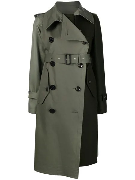 Sacai тренч со вставками