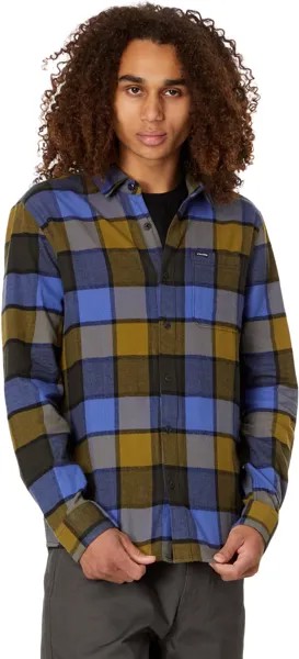Рубашка Volcom Caden Plaid Long Sleeve, цвет Rinsed Black