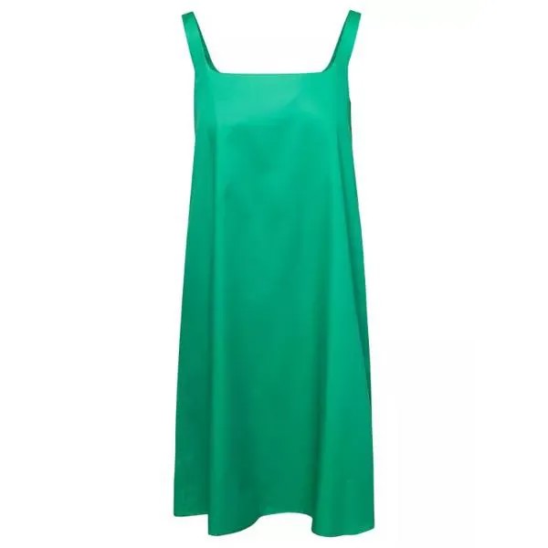 Платье mini emerald dress with square neckline in c Douuod, зеленый
