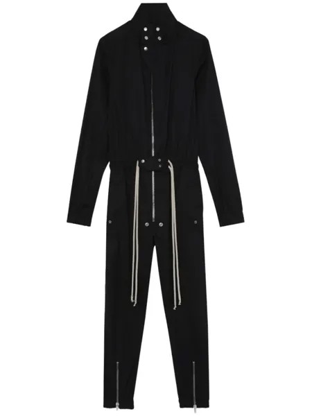 Rick Owens комбинезон с воротником-стойкой, черный