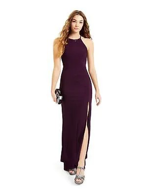 Женское фиолетовое вечернее платье макси JUMP с разрезом на бретелях для подростков 15\16
