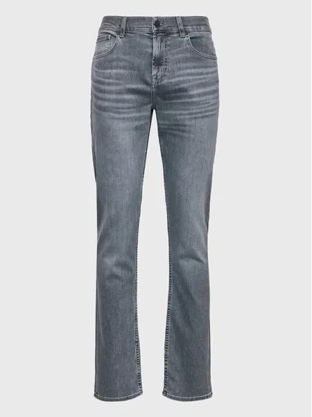 Джинсы узкого кроя 7 For All Mankind, серый