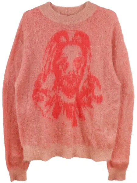 SAINT MXXXXXX джемпер из смесового мохера, розовый