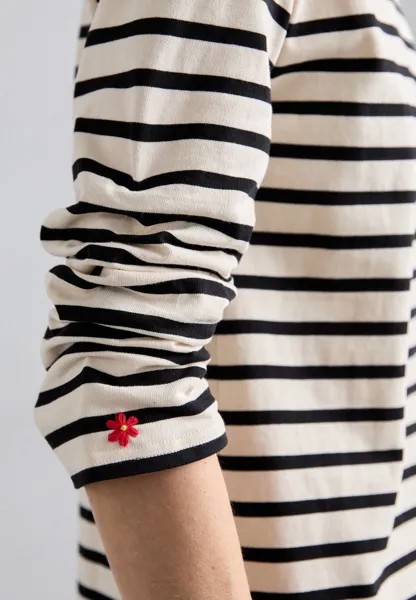 Платье из джерси Scrunched Sleeve Dress Tory Burch, слоновая кость