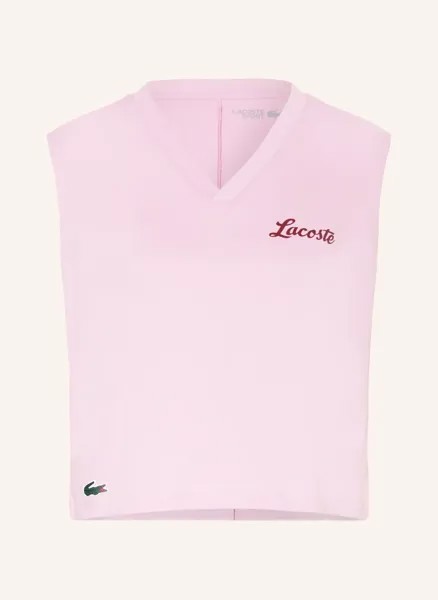 Функциональная рубашка Lacoste, розовый