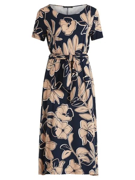 Длинное платье Betty Barclay, цвет dark blue/beige