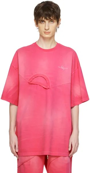 Розовая футболка 2-в-1 Feng Chen Wang