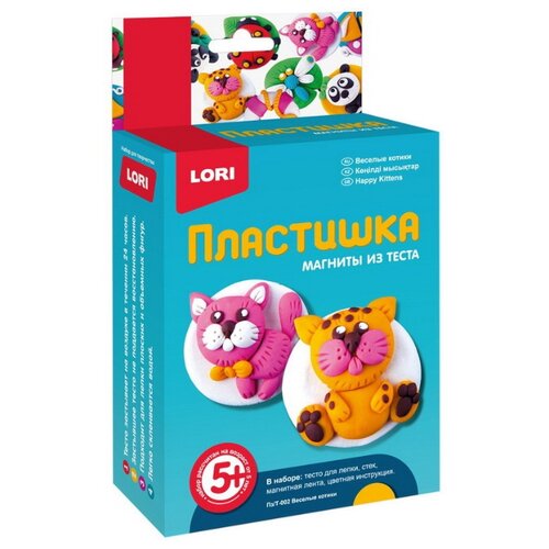 Масса для лепки LORI Пластишка - Веселые котики (Пз-Т-002)