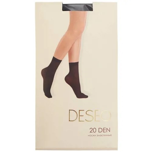Женские носки Deseo, капроновые, 20 den, размер ONE SIZE, черный