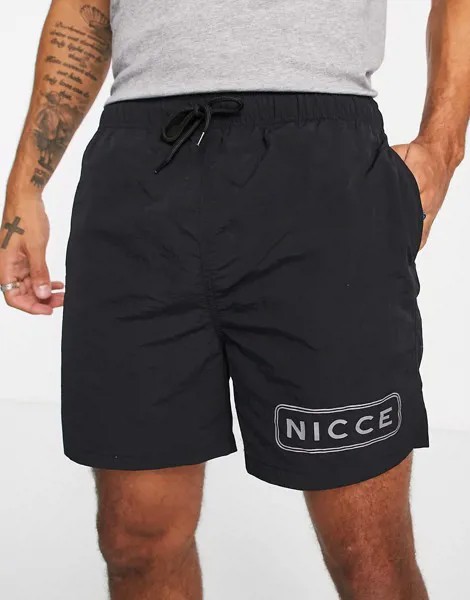 Черные шорты для плавания Nicce-Черный цвет